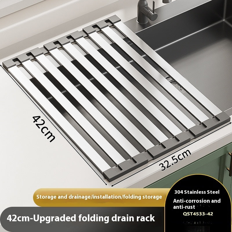 Foldable Storage Rack Basin Water Filter