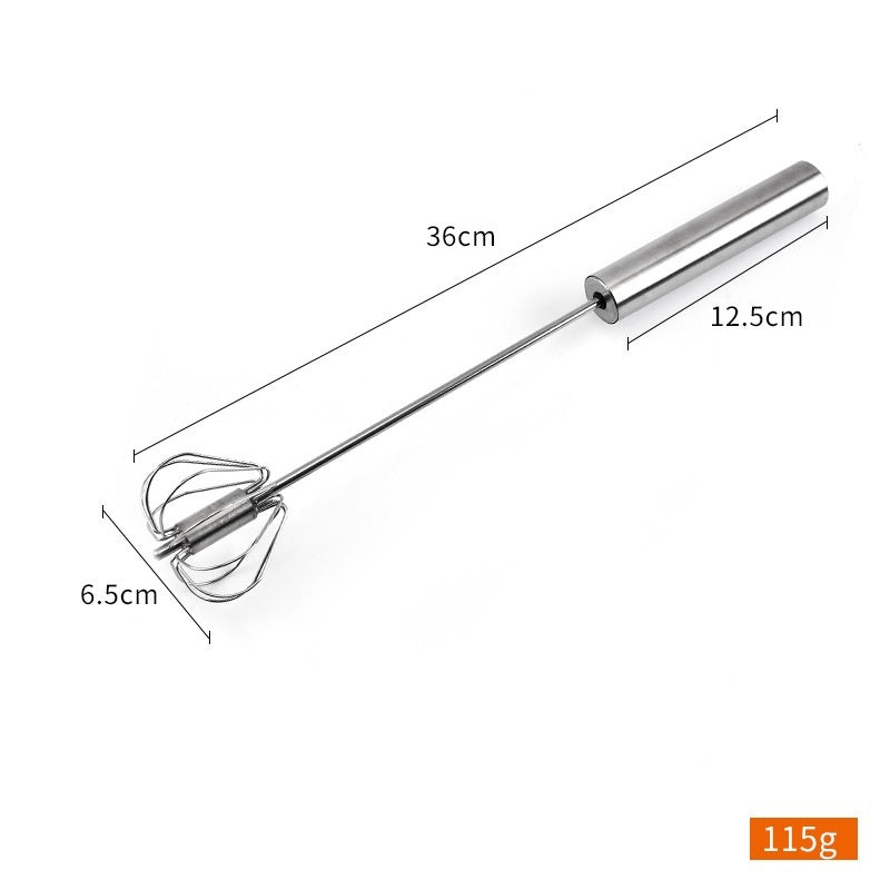 Stainless Steel Egg Beater - Eggs, Cream, Batter Mixing Made Easy
