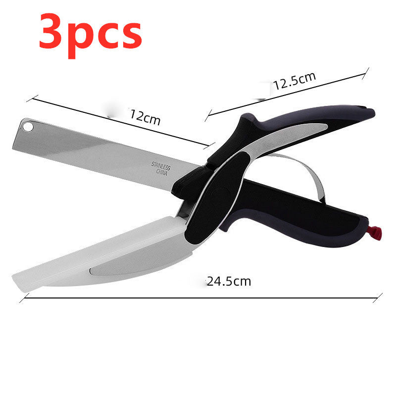2-in-1 Kitchen Scissors & Knife