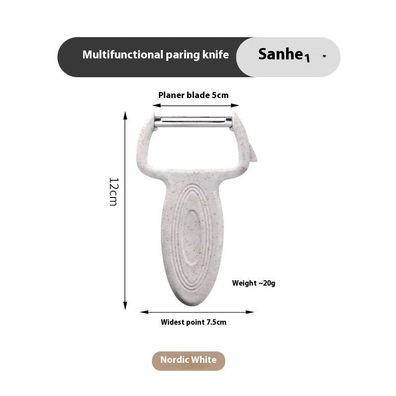 HardLeather Stainless Steel Kitchen Peeler & Knife