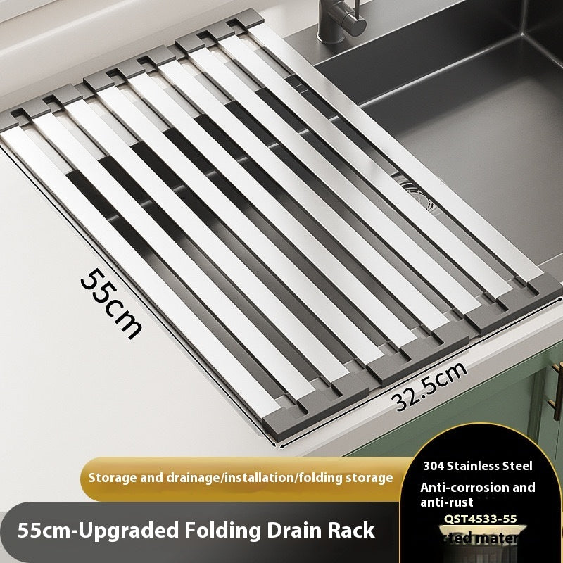 Foldable Storage Rack Basin Water Filter