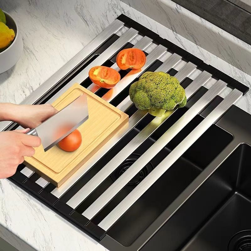 Foldable Storage Rack Basin Water Filter