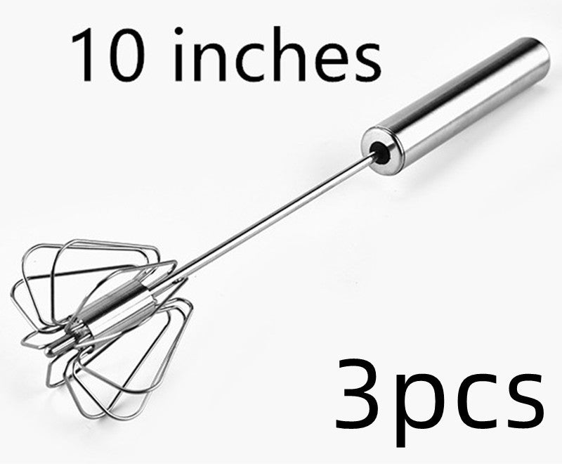 Stainless Steel Egg Beater - Eggs, Cream, Batter Mixing Made Easy
