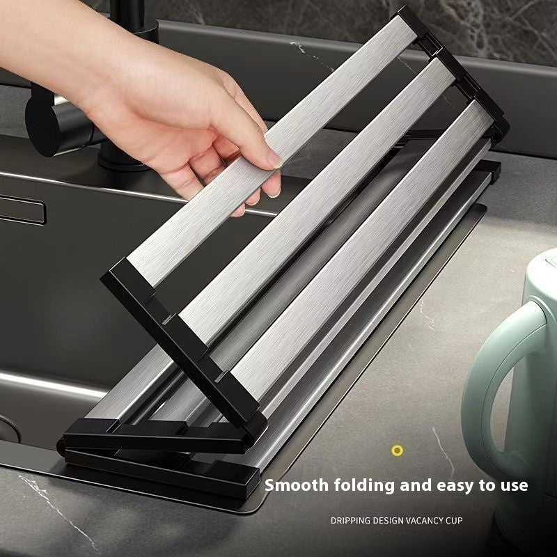 Foldable Storage Rack Basin Water Filter