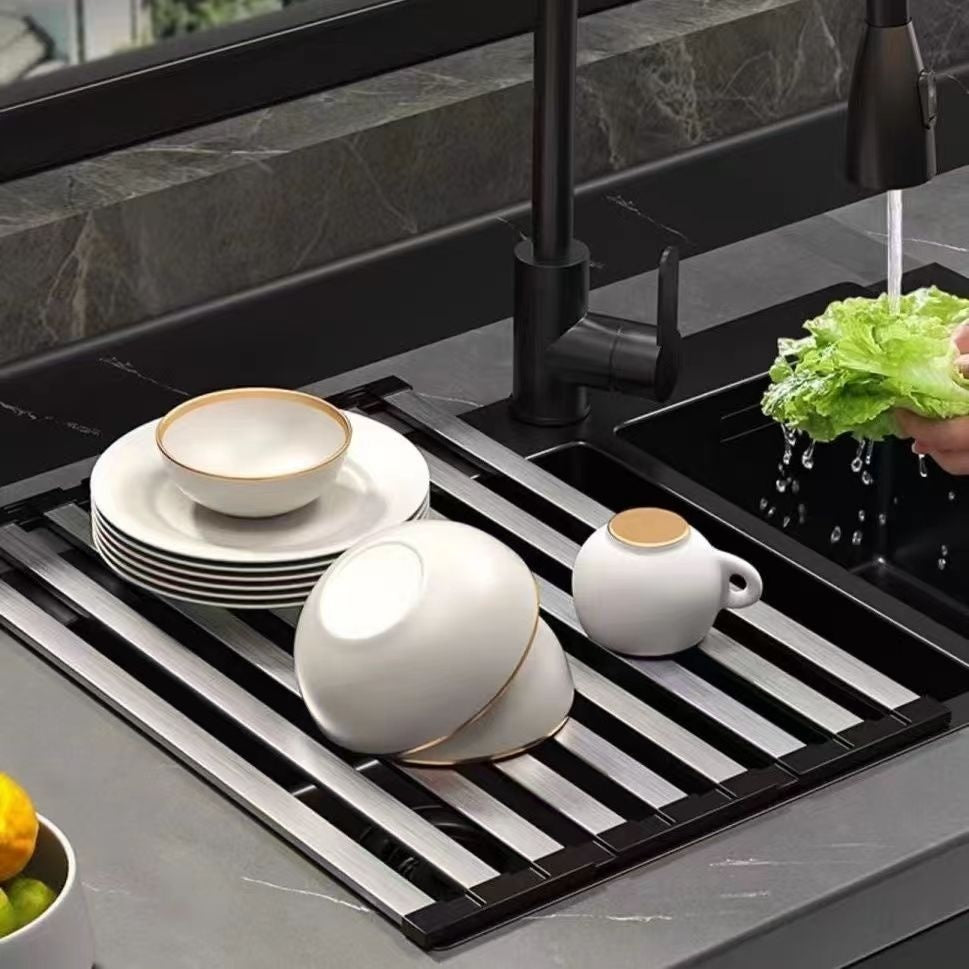 Foldable Storage Rack Basin Water Filter