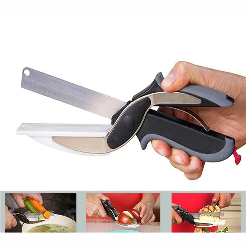 2-in-1 Kitchen Scissors & Knife