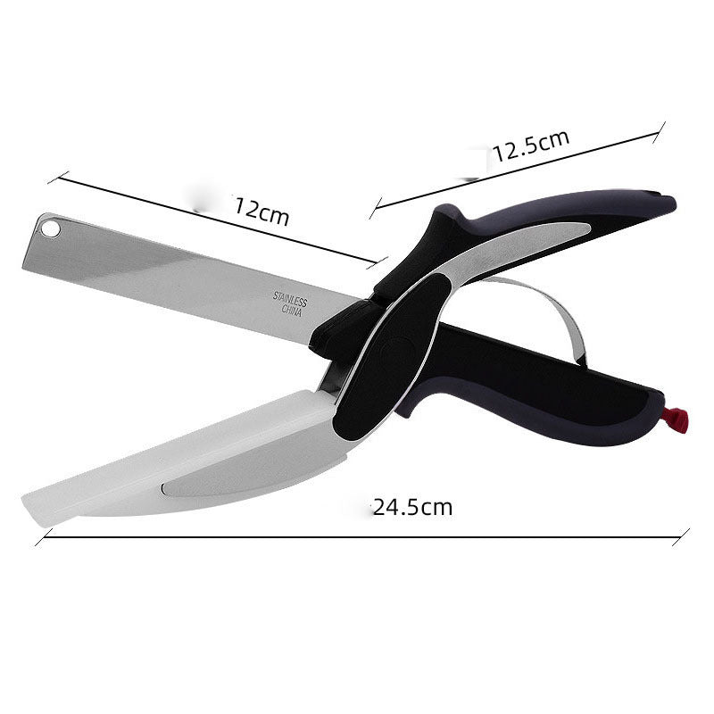 2-in-1 Kitchen Scissors & Knife