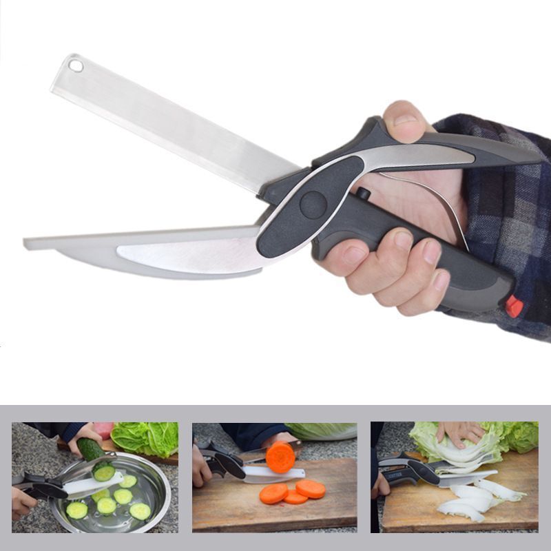 2-in-1 Kitchen Scissors & Knife