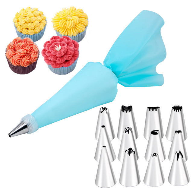 14 Piece Set Cake Decorating Mouth