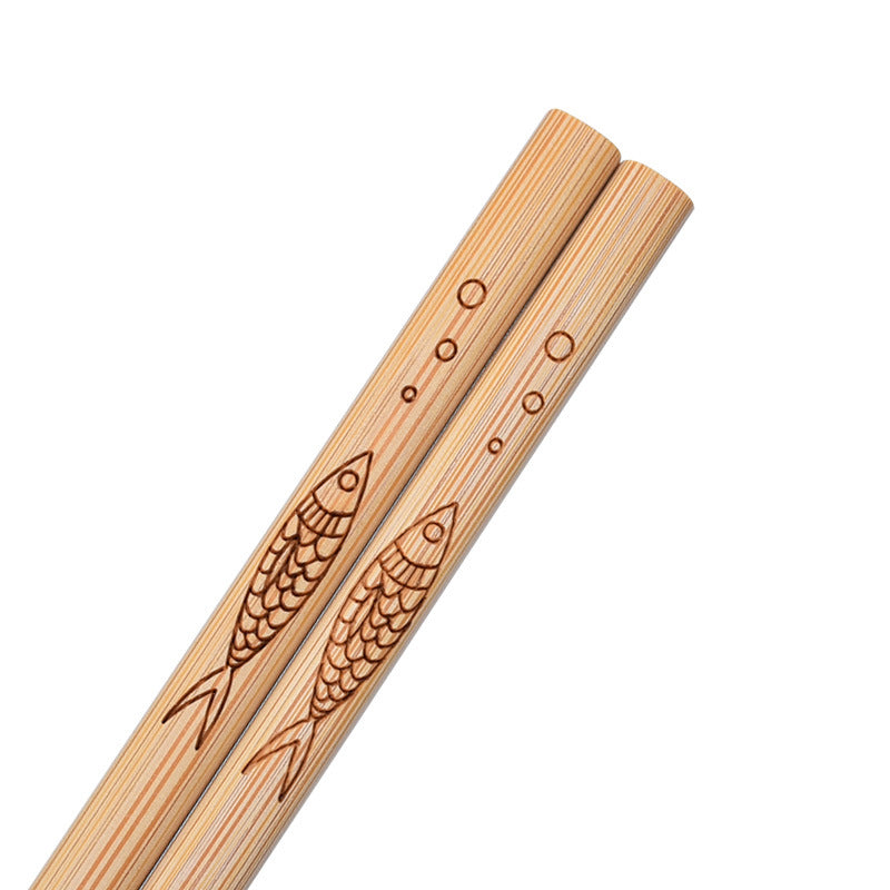Sora Carved Bamboo Chopsticks