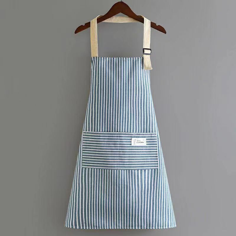 Shima Striped Linen Apron