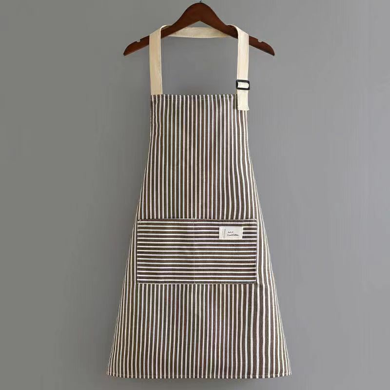 Shima Striped Linen Apron