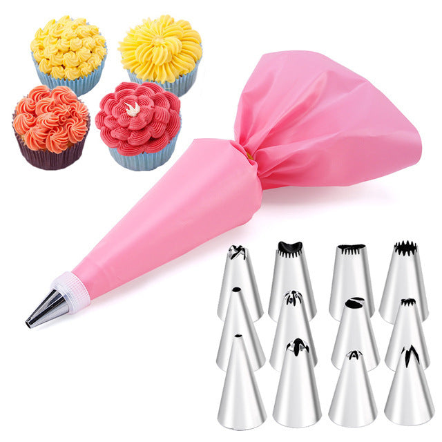 14 Piece Set Cake Decorating Mouth