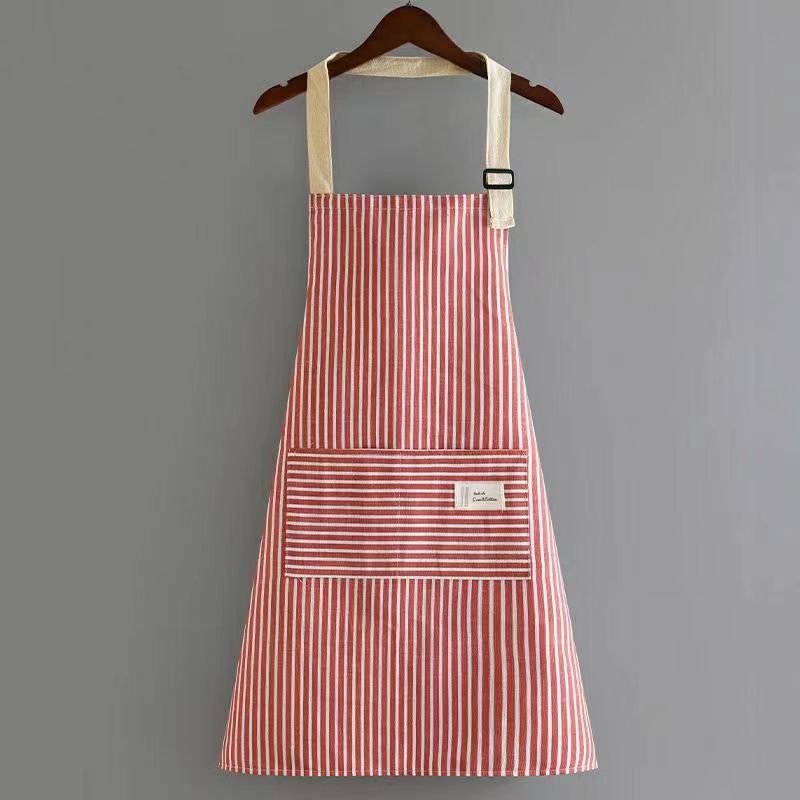 Shima Striped Linen Apron