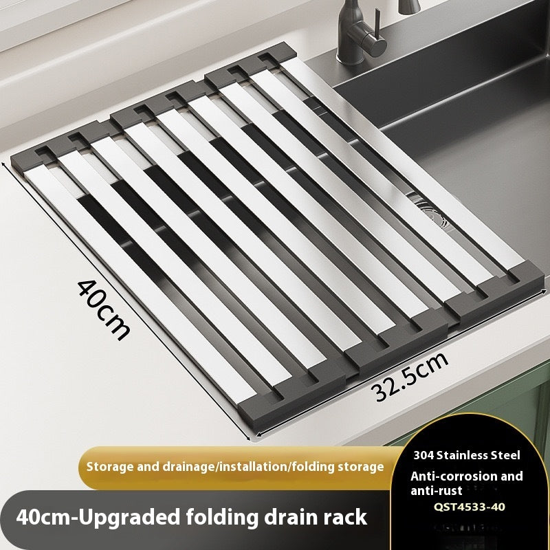 Foldable Storage Rack Basin Water Filter