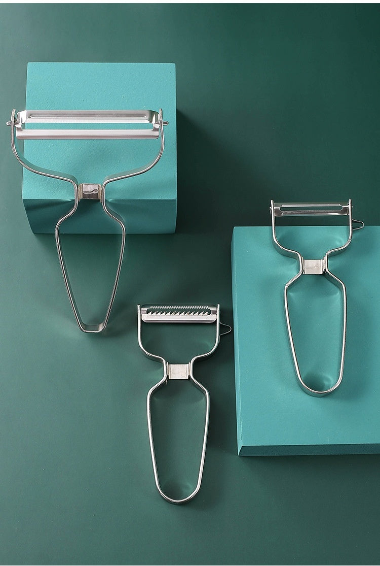 Wide-Mouth Stainless Steel Vegetable & Fruit Peeler