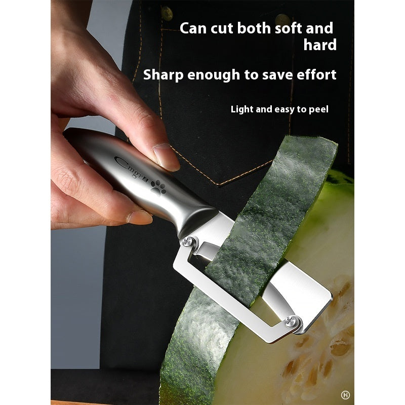 HardLeather Stainless Steel Kitchen Peeler & Knife