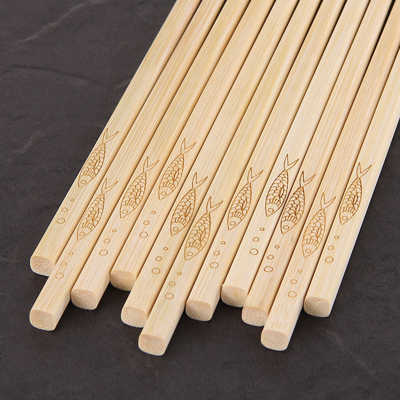 Sora Carved Bamboo Chopsticks