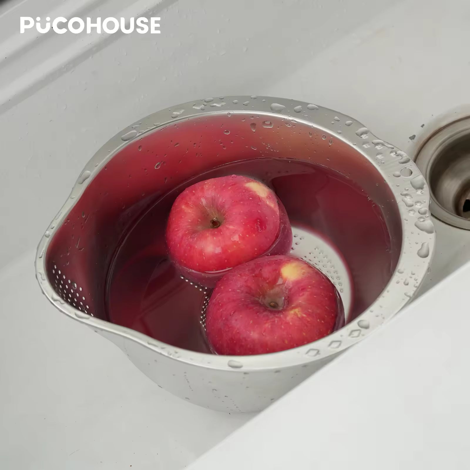 FlowDrain Kitchen Strainer Bowl