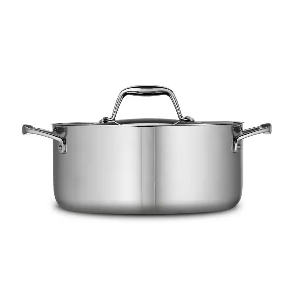 Stainless Steel Tri-Ply Clad 5-Quart Dutch Oven with Lid