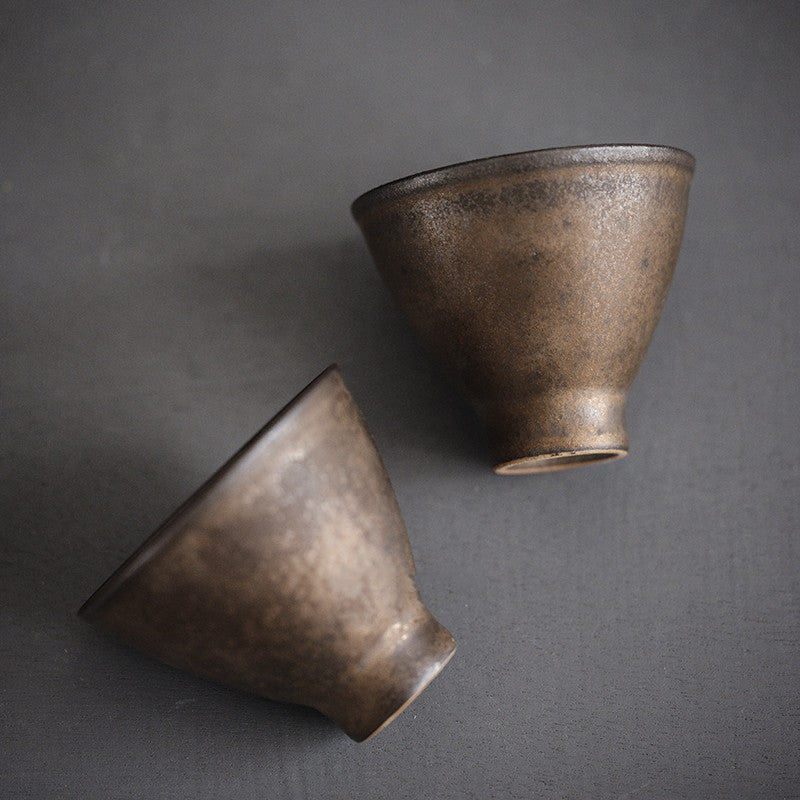Vintage Japanese Patina Glaze Tea Cup