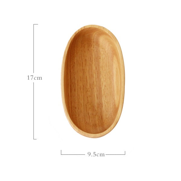 Hinoki Oval Wooden Serving Bowl