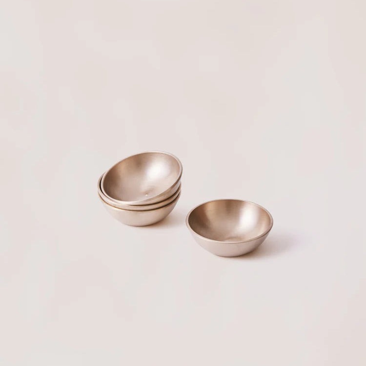 bronze kansa dip bowl set of 4 serving