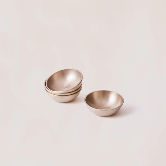 bronze kansa dip bowl set of 4 serving