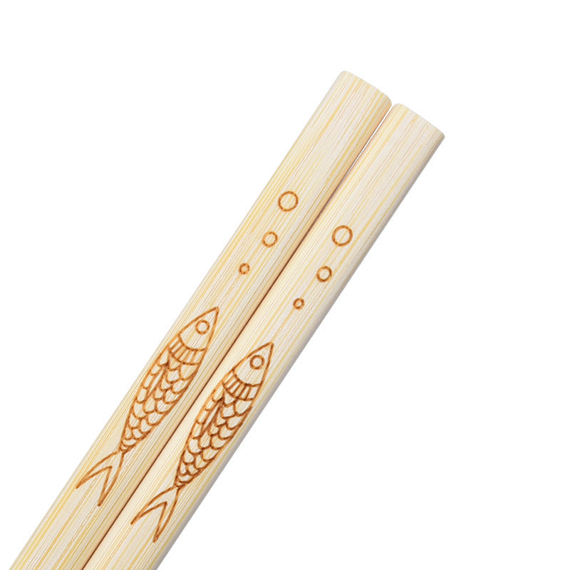 Sora Carved Bamboo Chopsticks