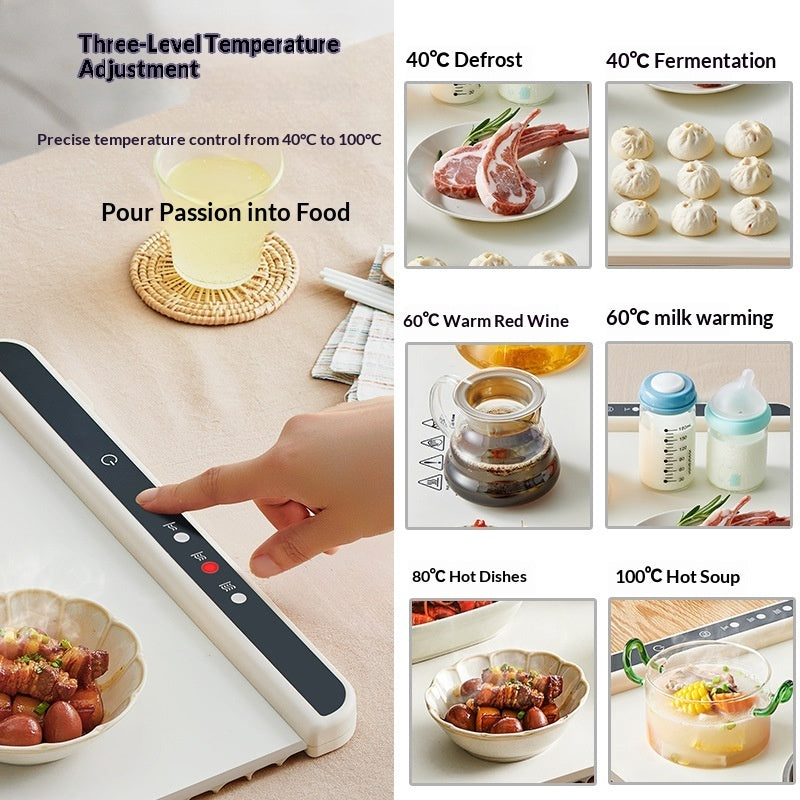 Foldable Food Warming Tray with Temperature Control