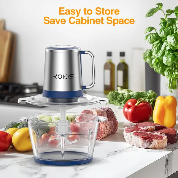 KOIOS Electric Food Processor - Glass Bowl