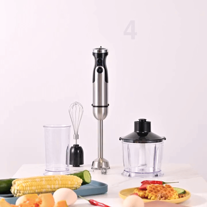 MegaChef 4-in-1 Hand Blender Set