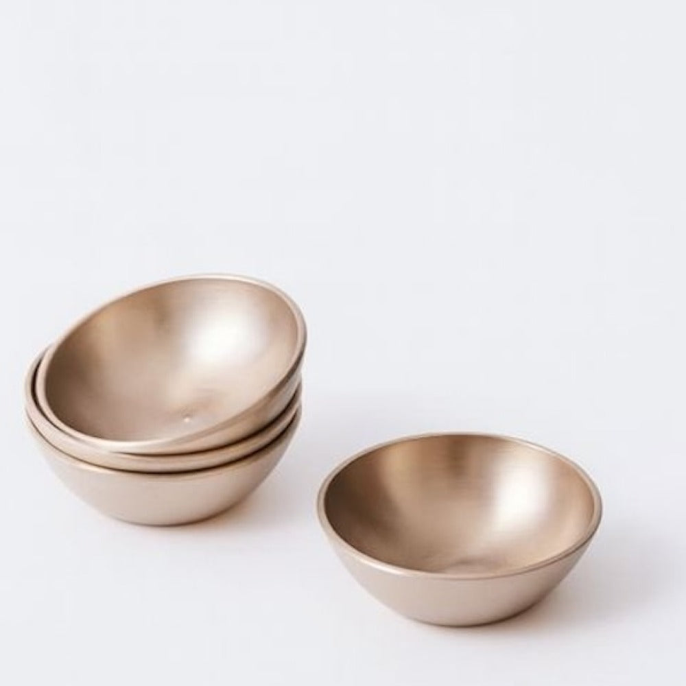 Dip Bowl - unique kitchen gift bronze serving bowl set